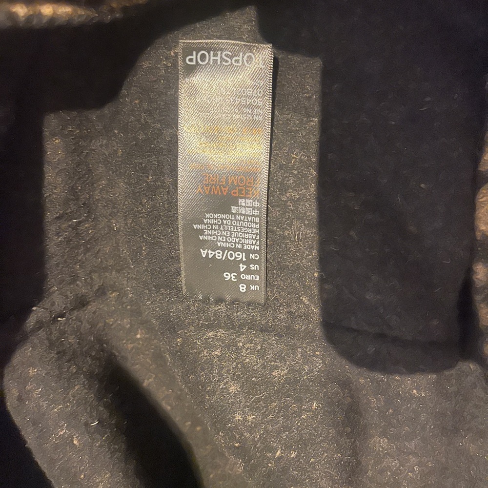Topshop Women's Leopard Print Long Coat - Brown/Black - Picture 4 of 9